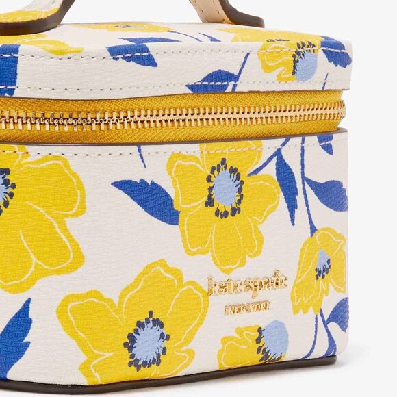 NWT kate spade Morgan Sunshine Floral Printed Jewelry Case - Picture 5 of 11